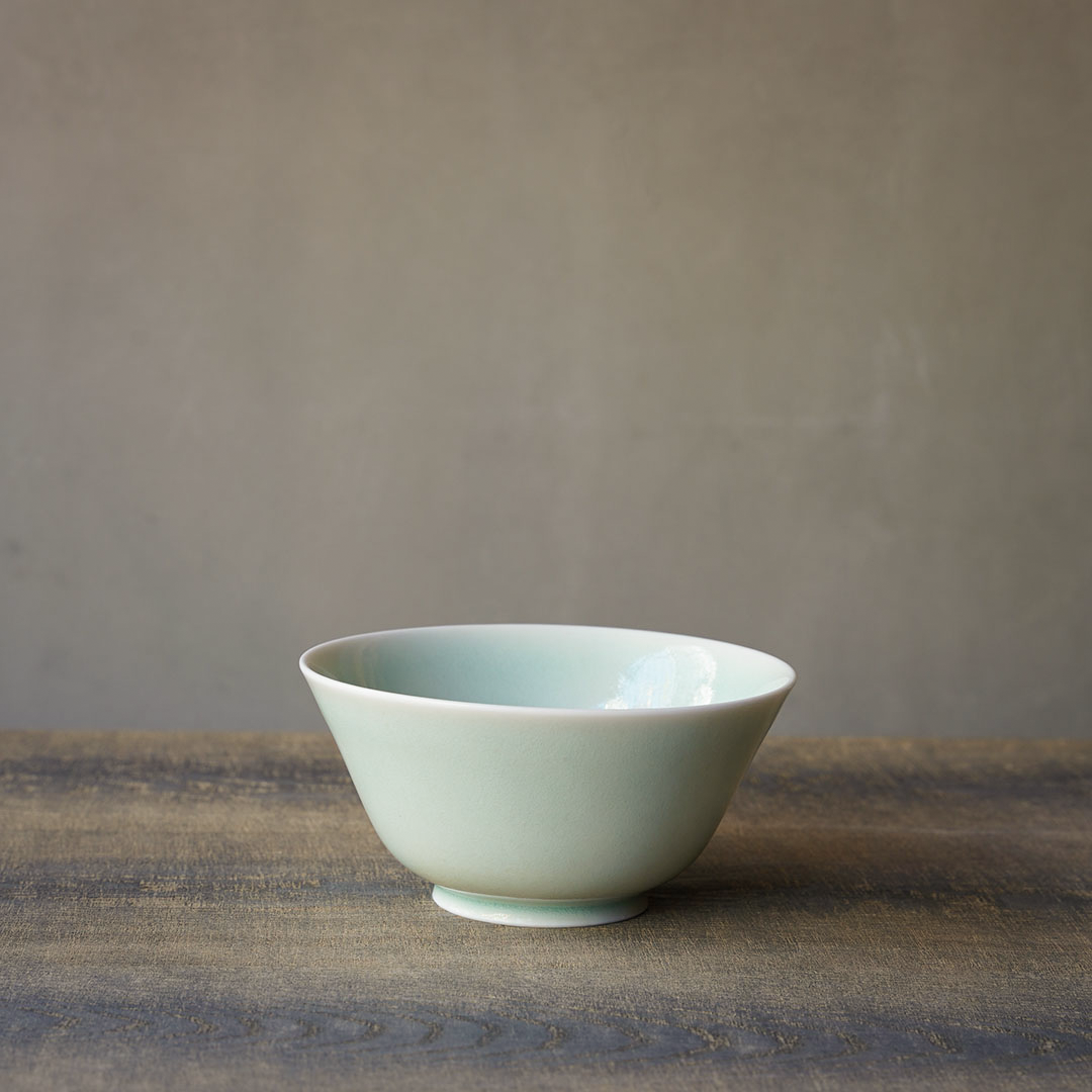 ◆Yuichi Murakami - Celadon Bowl "Makai" (Gift Set of 2, Blue, Small)