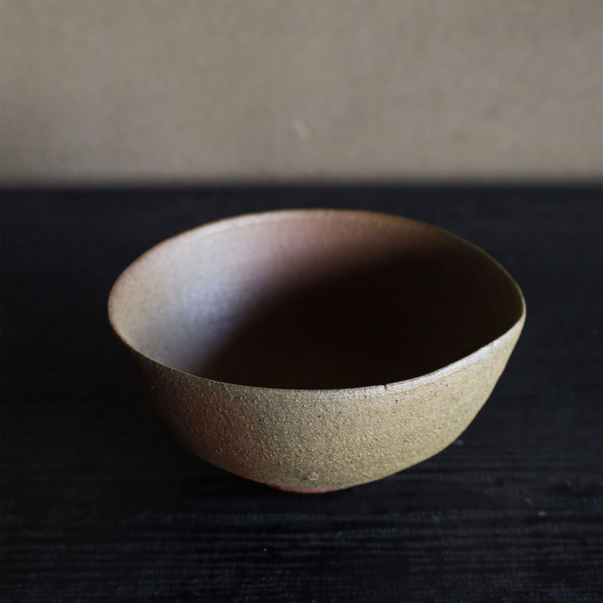 25-35清水志郎 佛光寺土(京都)焼締茶碗