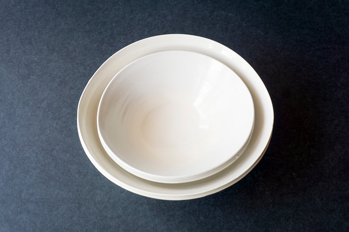 21 Double Lip Bowl S White